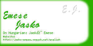 emese jasko business card